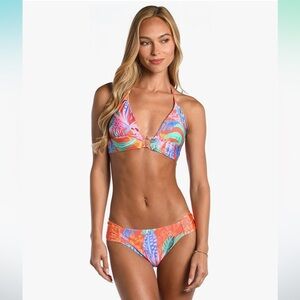 NWT La Blanca Sunshine79 Reversible Triangle Bikini set